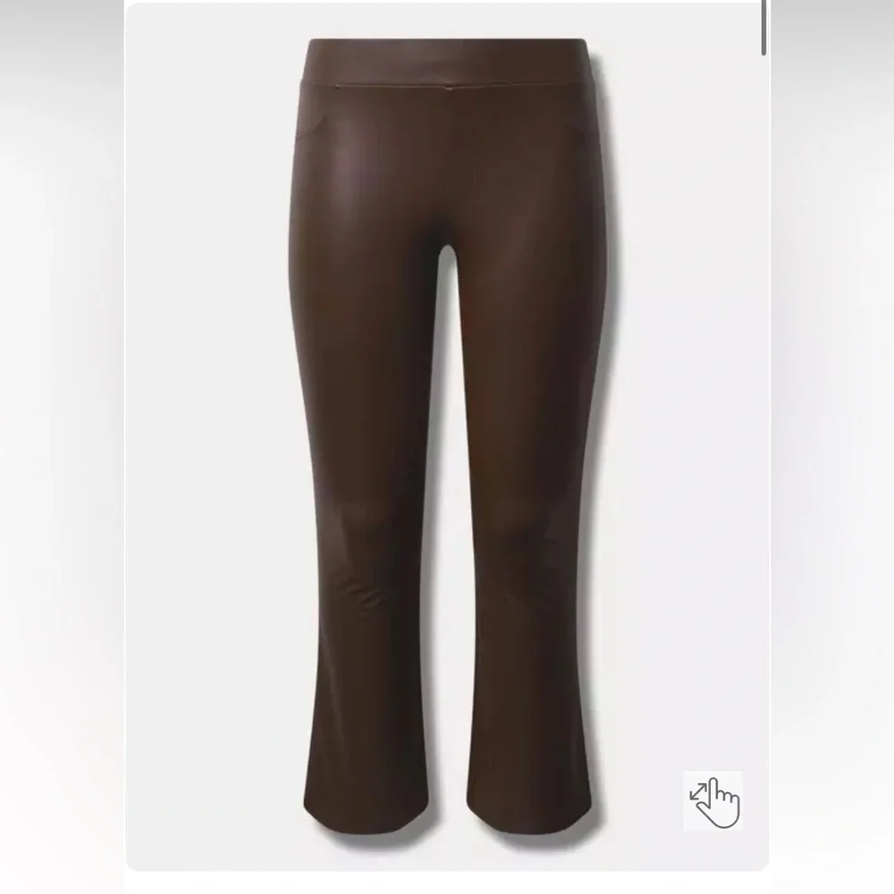 Torrid Full Length Signature Waist Faux Leather Slim Boot Legging Size 3X NWT - Picture 3 of 3